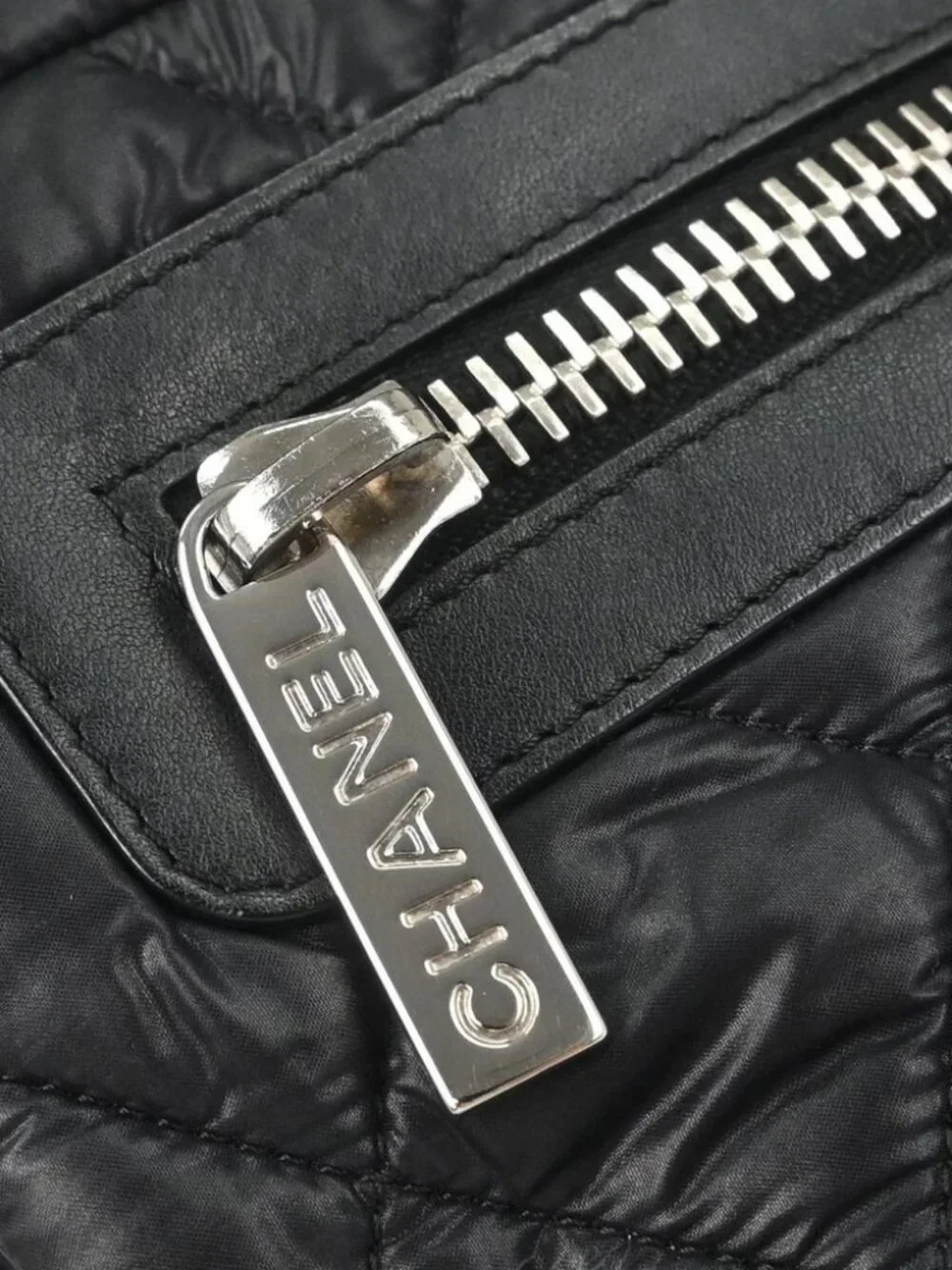 Chanel Black Quilted Nylon Coco Cocoon Messenger Shoulder Bag